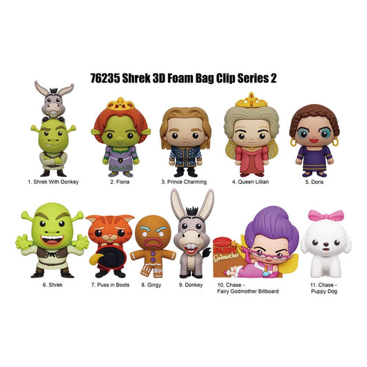 Shrek PVC-Taschenanhänger Series 2 Display (24) - Smalltinytoystore