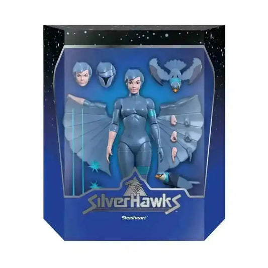 Silverhawks Ultimates Steelheart Actionfigur 18 cm mit Zubehör in OVP bei Smalltinytoystore