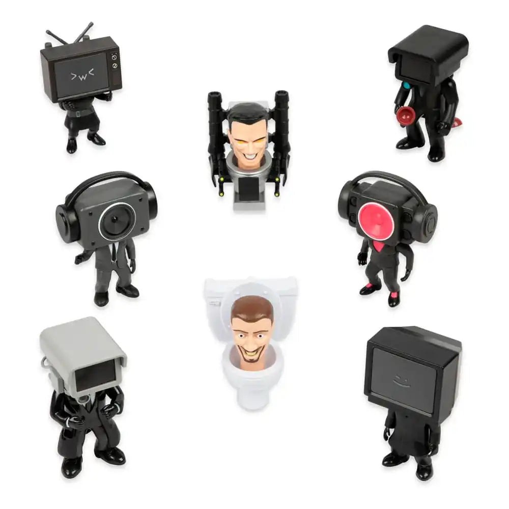 Skibidi Toilet Minifiguren 6 cm Series 1 Display (24) - Smalltinytoystore