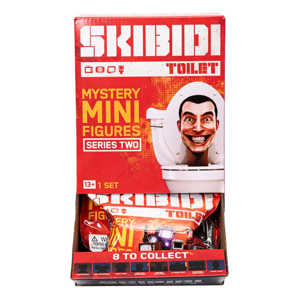 Skibidi Toilet Minifiguren 6 cm Series 2 Display (24) - Smalltinytoystore