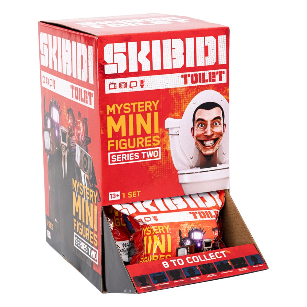 Skibidi Toilet Minifiguren 6 cm Series 2 Display (24) - Smalltinytoystore