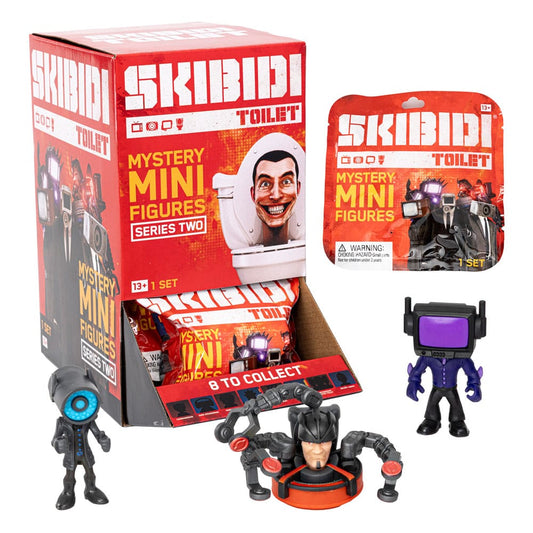 Skibidi Toilet Minifiguren 6 cm Series 2 Display (24) - Smalltinytoystore
