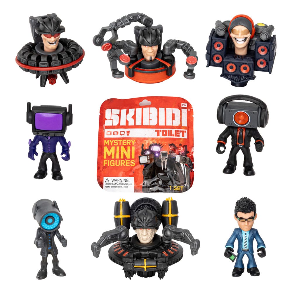 Skibidi Toilet Minifiguren 6 cm Series 2 Display (24) - Smalltinytoystore