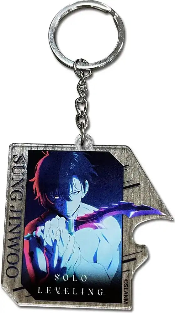 Solo Leveling Acryl Schlüsselanhänger Sung Jinwoo Teaser Art - Smalltinytoystore