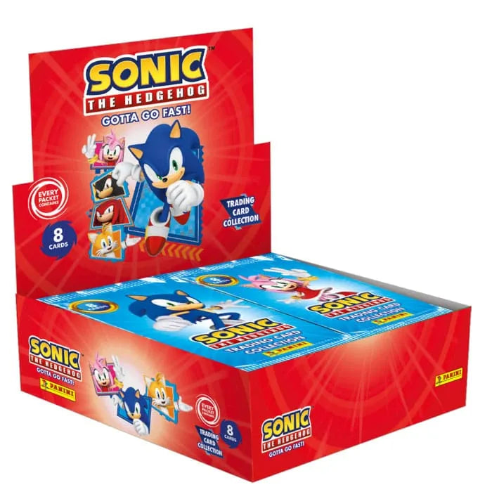 Sonic The Hedgehog - Gotta Go Fast! - Trading Cards Flow Packs Display (18) - Smalltinytoystore