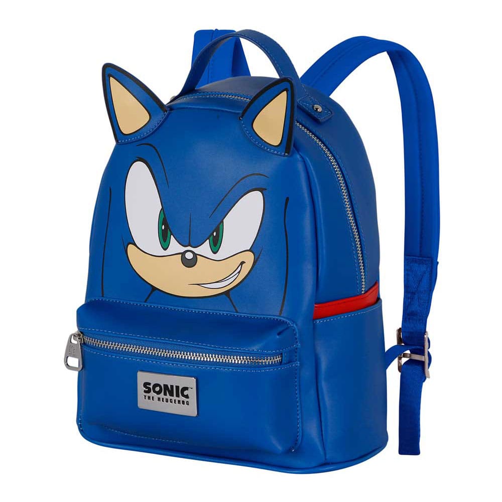 Sonic The Hedgehog Heady Rucksack Sega Face - Smalltinytoystore