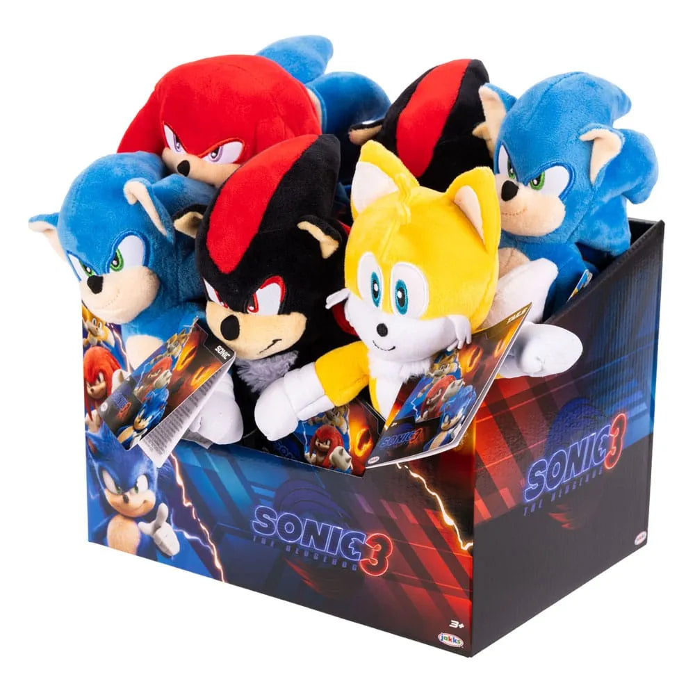 Sonic - The Hedgehog Movie 3 Plüschfiguren Wave 1 23 cm Sortiment (8) - Smalltinytoystore