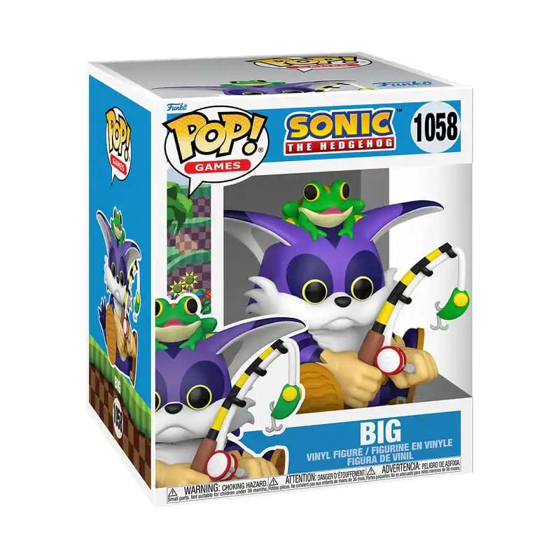 Sonic the Hedgehog Oversized POP! Vinyl Figur Big the Cat w/Froggy 15 cm - Smalltinytoystore