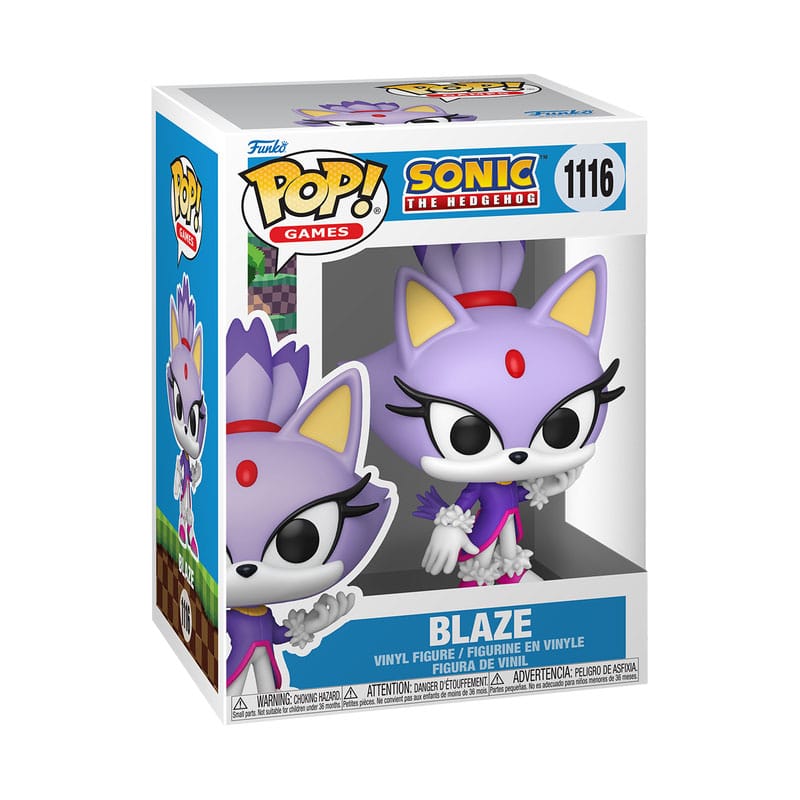 Sonic the Hedgehog POP! Games Vinyl Figur Blaze the Cat 9 cm - Smalltinytoystore