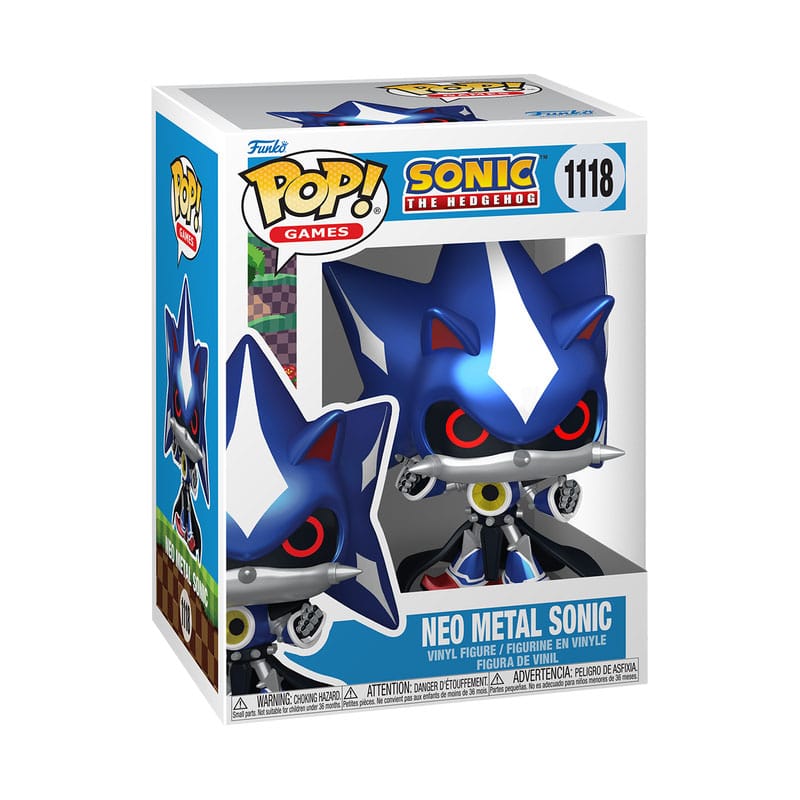 Sonic the Hedgehog POP! Games Vinyl Figur Neo Metal Sonic (MT) 9 cm - Smalltinytoystore