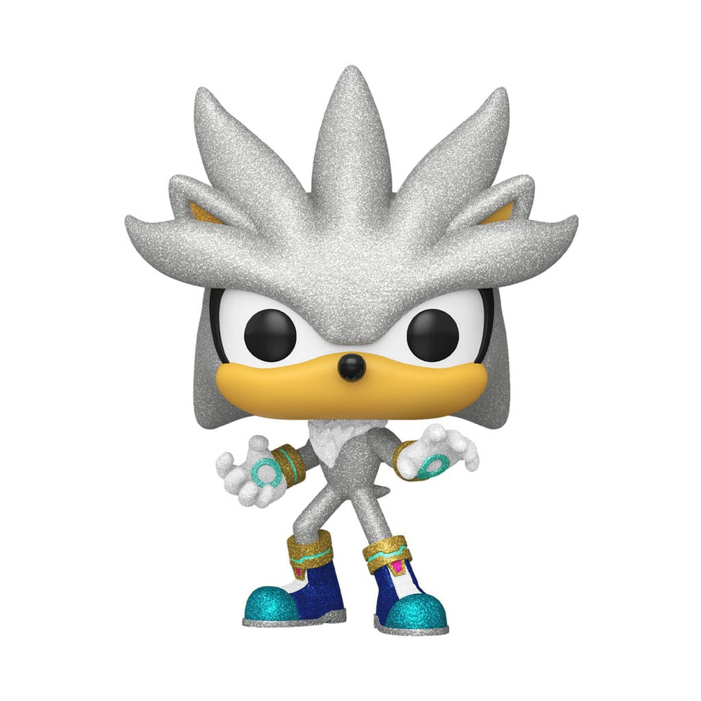 Sonic The Hedgehog POP! Games Vinyl Figur Silver The Hedgehog (FL) 9 cm - Smalltinytoystore