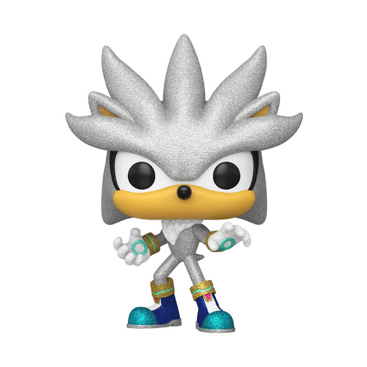 Sonic The Hedgehog POP! Games Vinyl Figur Silver The Hedgehog (FL) 9 cm - Smalltinytoystore