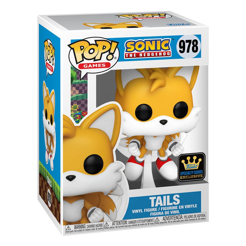Sonic The Hedgehog POP! Games Vinyl Figuren Tails(Flying)(FL) w/CH 9 cm Sortiment (6) - Smalltinytoystore