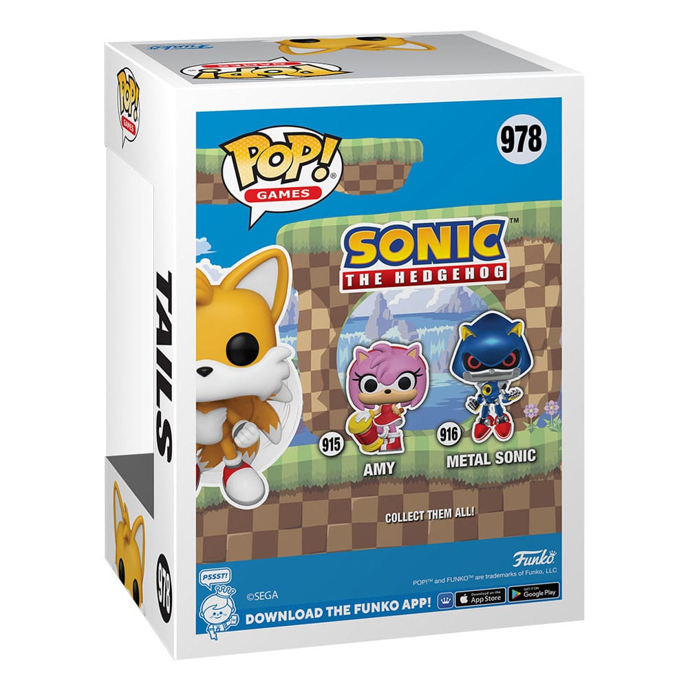 Sonic The Hedgehog POP! Games Vinyl Figuren Tails(Flying)(FL) w/CH 9 cm Sortiment (6) - Smalltinytoystore