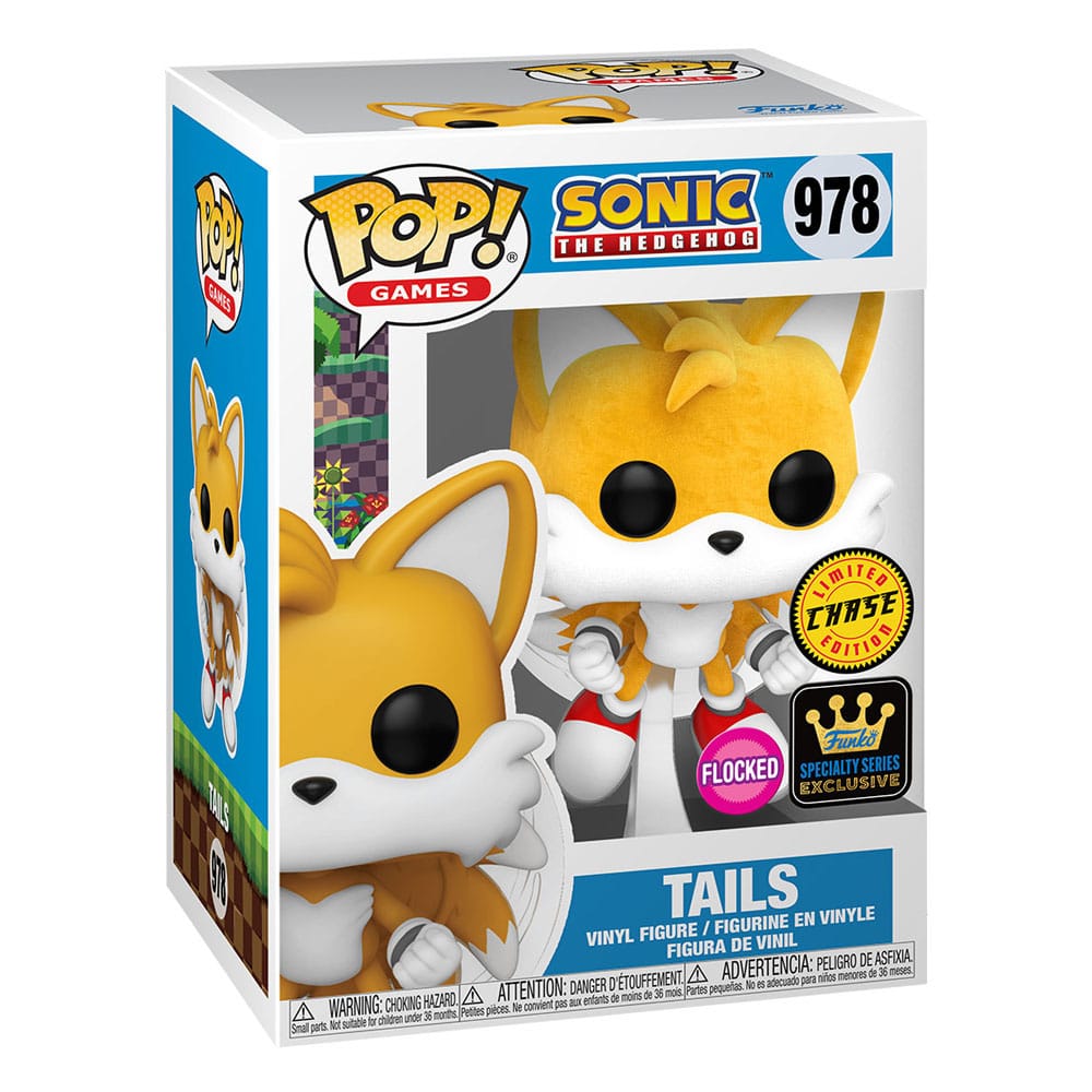 Sonic The Hedgehog POP! Games Vinyl Figuren Tails(Flying)(FL) w/CH 9 cm Sortiment (6) - Smalltinytoystore