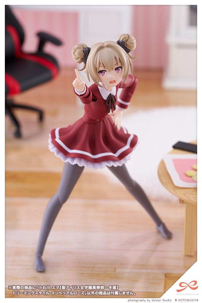 Sousai Shojo Teien Plastic Model Kit 1/10 Emma Koishikawa (St. Iris Gakuen Girl´s High School Winter Clothes) Dreaming Style Imperial Rose 14 cm - Smalltinytoystore