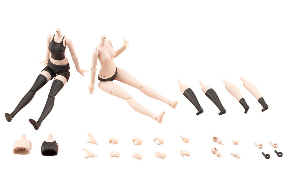 Sousai Shojo Teien Zubehör Set für 1/10 Actionfiguren Dress Up Body Color C Size S - Smalltinytoystore