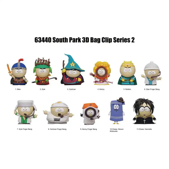 South Park 3D PVC-Taschenanhänger Series 2 Display (24)