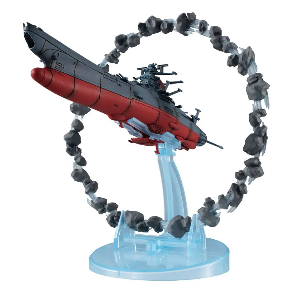 Space Battleship Yamato 2202 Statue Cosmofleet SP Aircraft Warriors of Love Re & Asteroid Ring 16 cm - Smalltinytoystore
