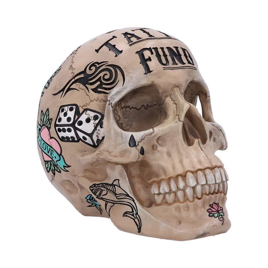 Spardose Skull Tattoo Fund - Smalltinytoystore