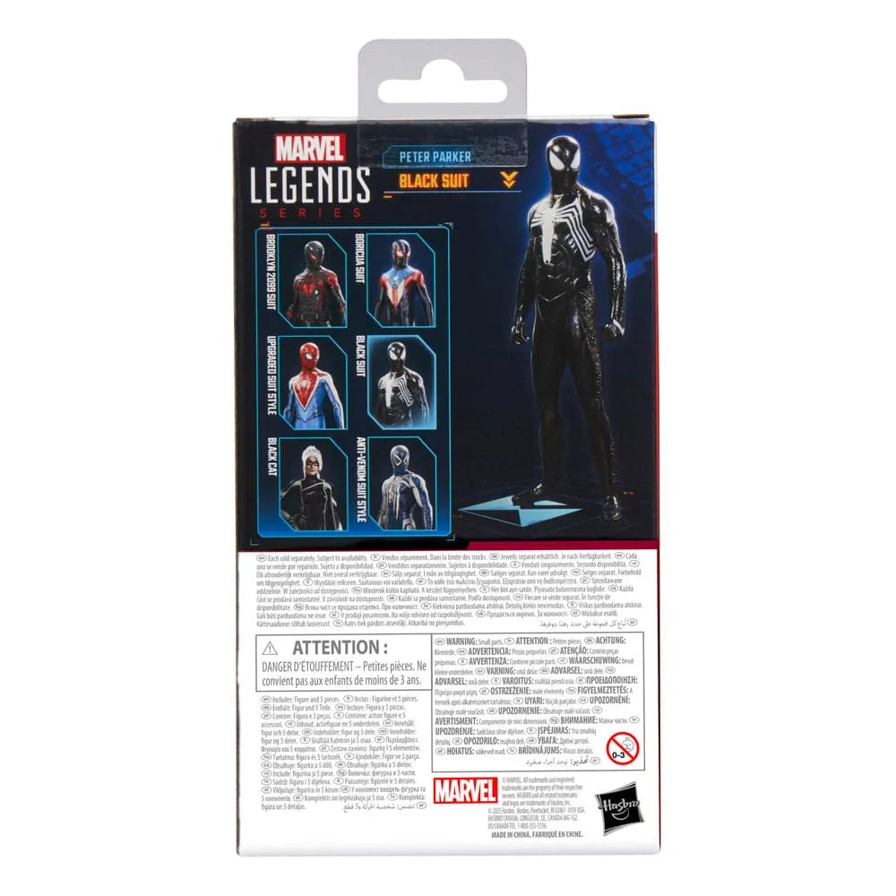 Spider-Man 2 Marvel Legends Gamerverse Actionfigur Peter Parker (Black Suit) 15 cm - Smalltinytoystore