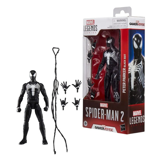 Spider-Man 2 Marvel Legends Gamerverse Actionfigur Peter Parker (Black Suit) 15 cm - Smalltinytoystore
