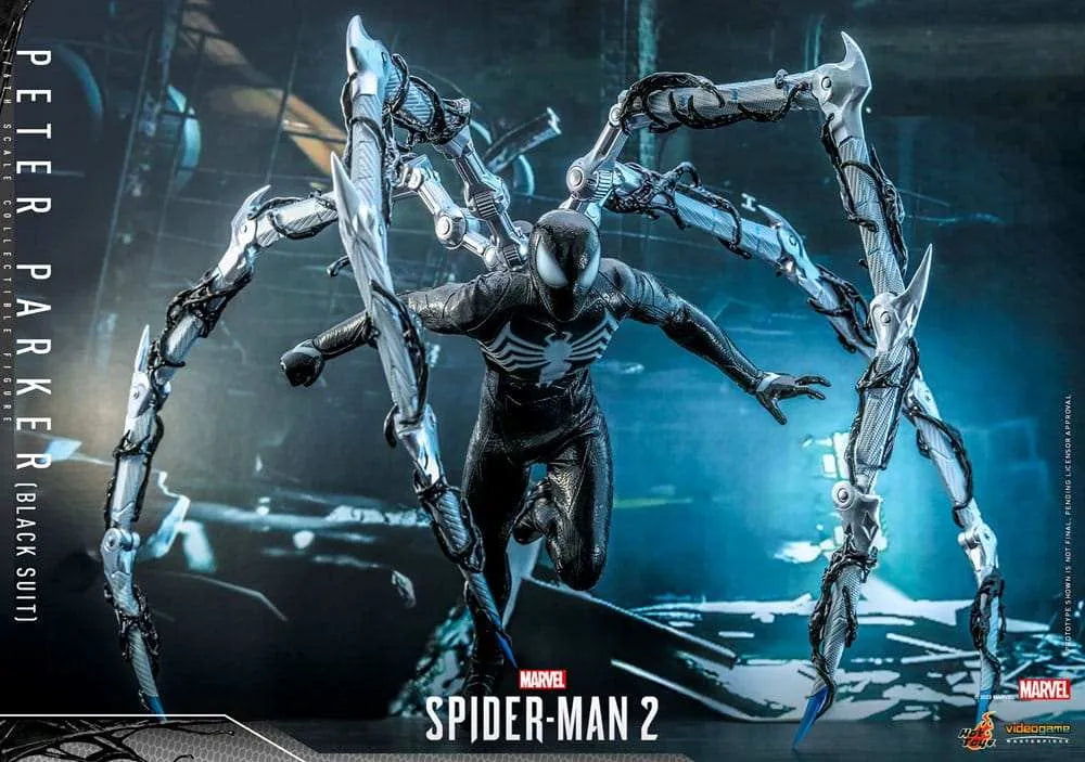 Spider-Man 2 Video Game Masterpiece Actionfigur 1/6 Peter Parker (Black Suit) 30 cm HOT TOYS - Smalltinytoystore