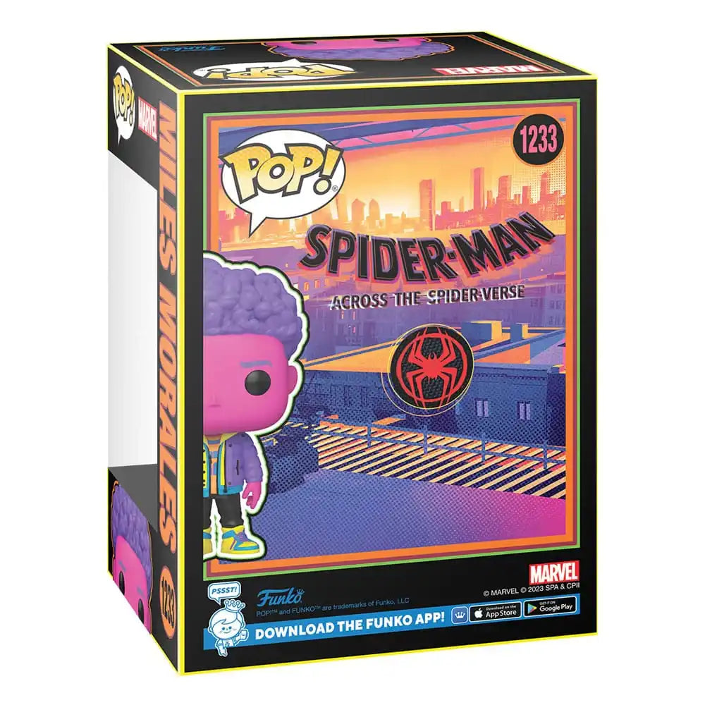 Spider-Man: Across the Spider-Verse POP! Marvel Vinyl Figur Miles Morales(BLKLT) Exclusive Edition 9 cm - Smalltinytoystore
