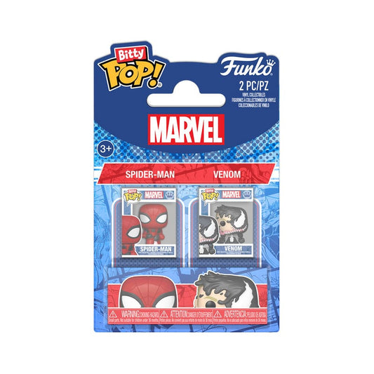 Spider-Man Bitty POP! Vinyl Figuren 2er-Pack Spider-Man&Vnm 2,5 cm - Smalltinytoystore