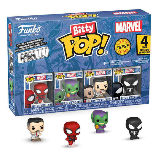 Spider-Man Bitty POP! Vinyl Figuren 4er-Pack Series 1 2 cm - Smalltinytoystore