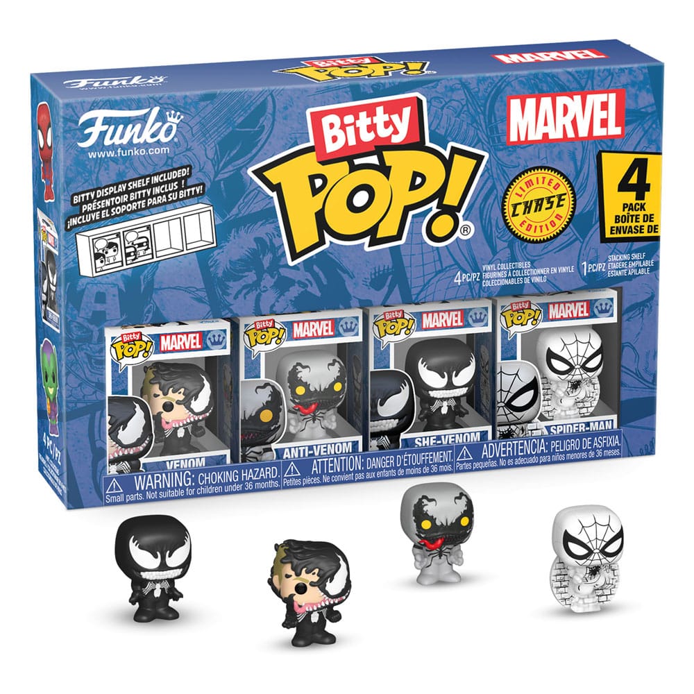 Spider-Man Bitty POP! Vinyl Figuren 4er-Pack Series 3 2 cm - Smalltinytoystore