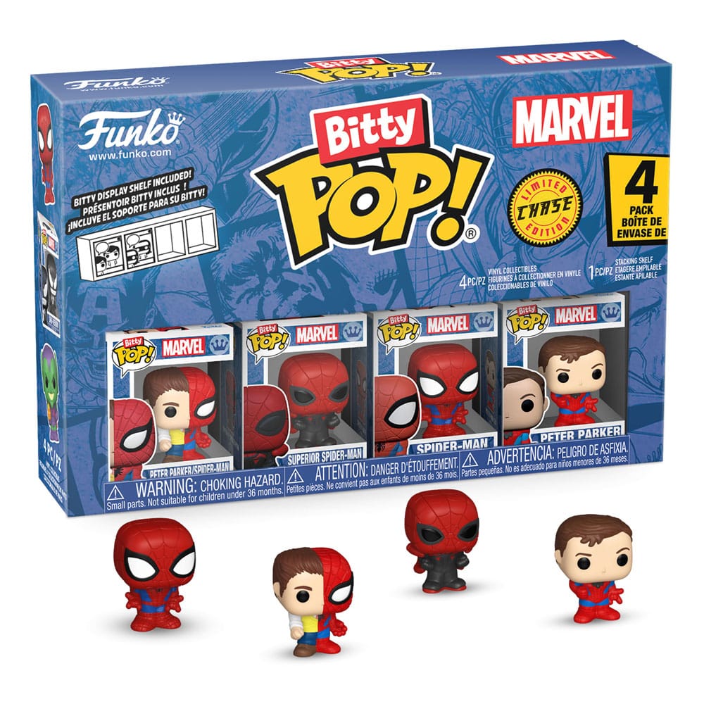 Spider-Man Bitty POP! Vinyl Figuren 4er-Pack Series 4 2 cm - Smalltinytoystore