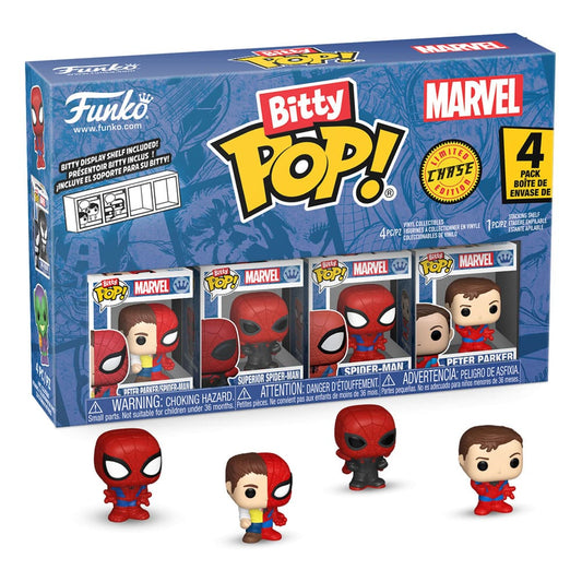 Spider-Man Bitty POP! Vinyl Figuren 4er-Pack Series 4 2 cm - Smalltinytoystore