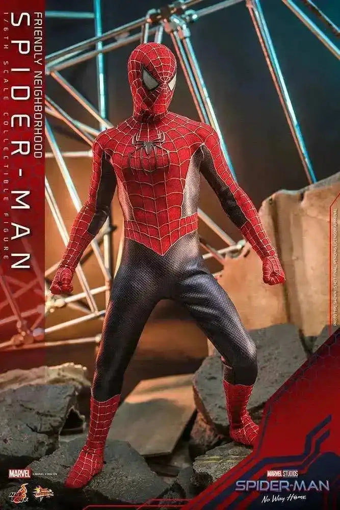 Spider-Man No Way Home Movie Masterpiece 1/6 Friendly Neighborhood Spider-Man 30 cm HOT TOYS - Smalltinytoystore