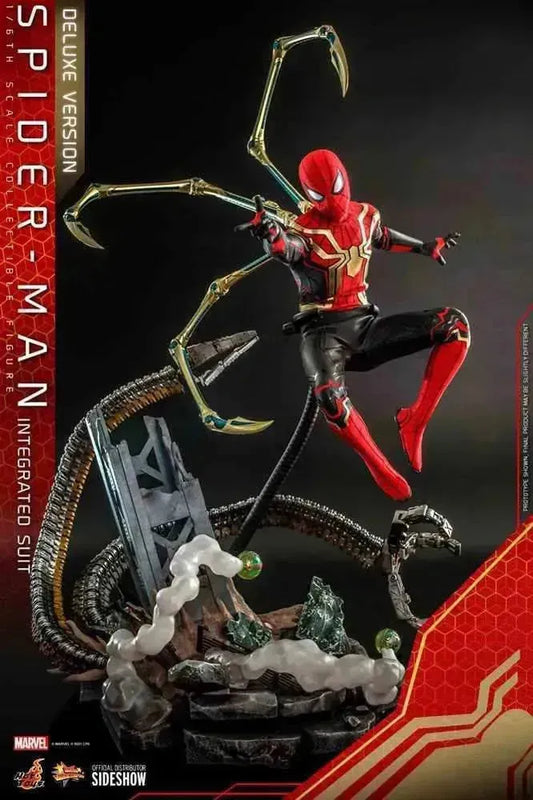 Spider-Man No Way Home Movie Masterpiece 1/6 Spider-Man (Integrated Suit) Deluxe Ver. 29 cm HOT TOYS - Smalltinytoystore