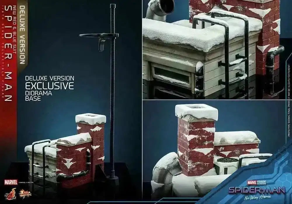 Spider-Man No Way Home Movie Masterpiece 1/6 Spider-Man (New Red and Blue Suit) (Deluxe Version) 28 cm HOT TOYS - Smalltinytoystore