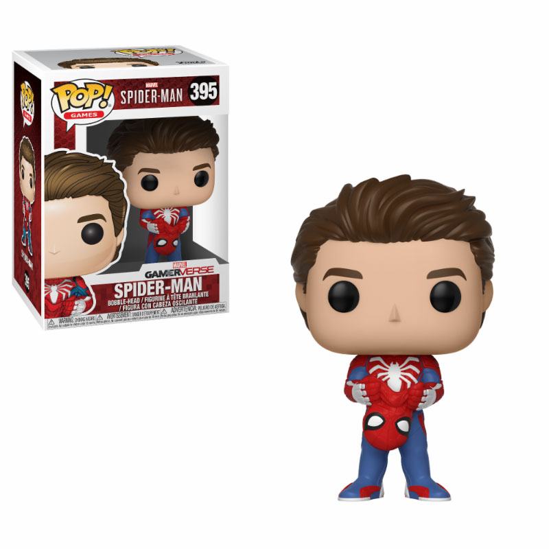 Spider-Man POP! Games Vinyl Figur Unmasked Spider-Man 9 cm - Smalltinytoystore