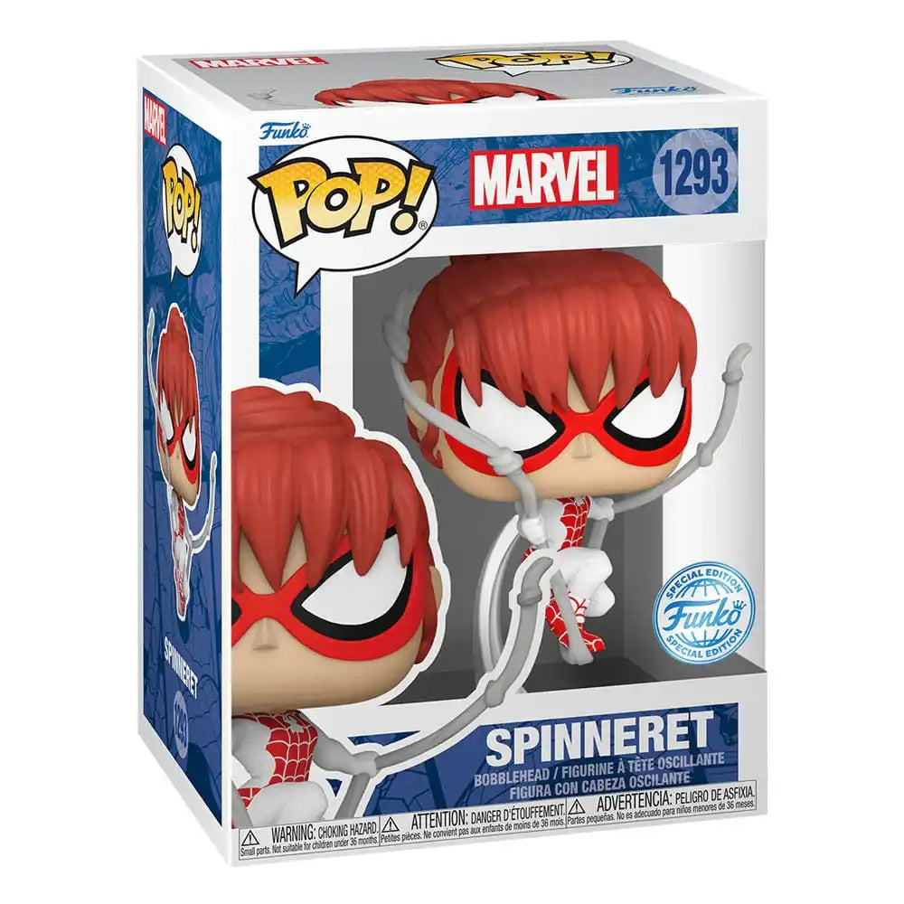 Spider-Man POP! Marvel Vinyl Figur Spinneret 9 cm - Smalltinytoystore