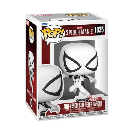 Spiderman 2 POP! Games Vinyl Figur Anti-Venom Peter 9 cm - Smalltinytoystore