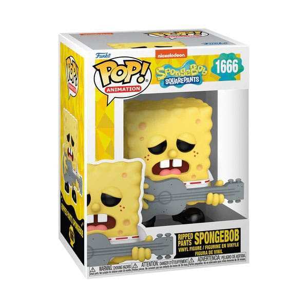 SpongeBob Schwammkopf 25th Anniversary POP! Vinyl Figur SB w/Guitar 9 cm - Smalltinytoystore