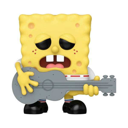 SpongeBob Schwammkopf 25th Anniversary POP! Vinyl Figur SB w/Guitar 9 cm - Smalltinytoystore