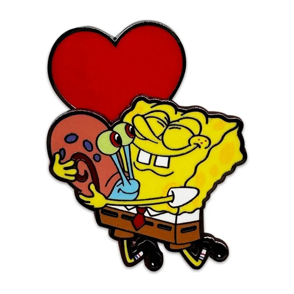 SpongeBob Schwammkopf Bobble Ansteck-Pin Spongebob Heart 5 cm - Smalltinytoystore
