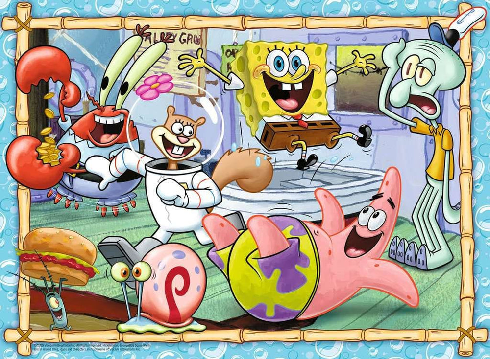 SpongeBob Schwammkopf Kinderpuzzle XXL Neue Abenteuer in Bikini Bottom (200 Teile) - Smalltinytoystore