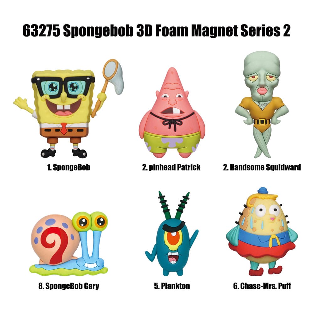 SpongeBob Schwammkopf Magnete blind pack Series 2 Display (12) - Smalltinytoystore