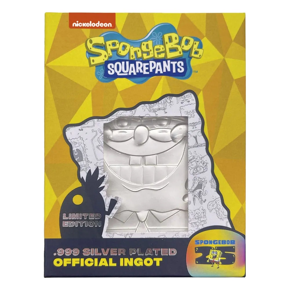 SpongeBob Schwammkopf Metallbarren 25th Anniversary Limited Edition - Smalltinytoystore