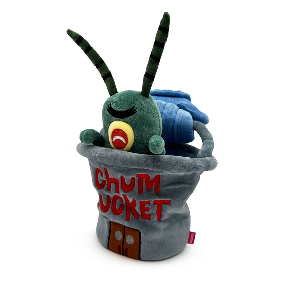 SpongeBob Schwammkopf Plüschfigur Plankton Chum Bucket 22 cm - Smalltinytoystore