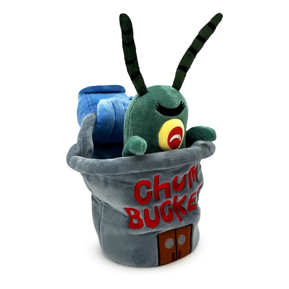 SpongeBob Schwammkopf Plüschfigur Plankton Chum Bucket 22 cm - Smalltinytoystore