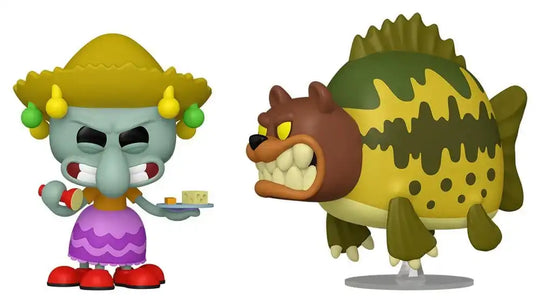 SpongeBob Schwammkopf POP! Animation Vinyl Figur Squidward & Sea Bear 9 cm