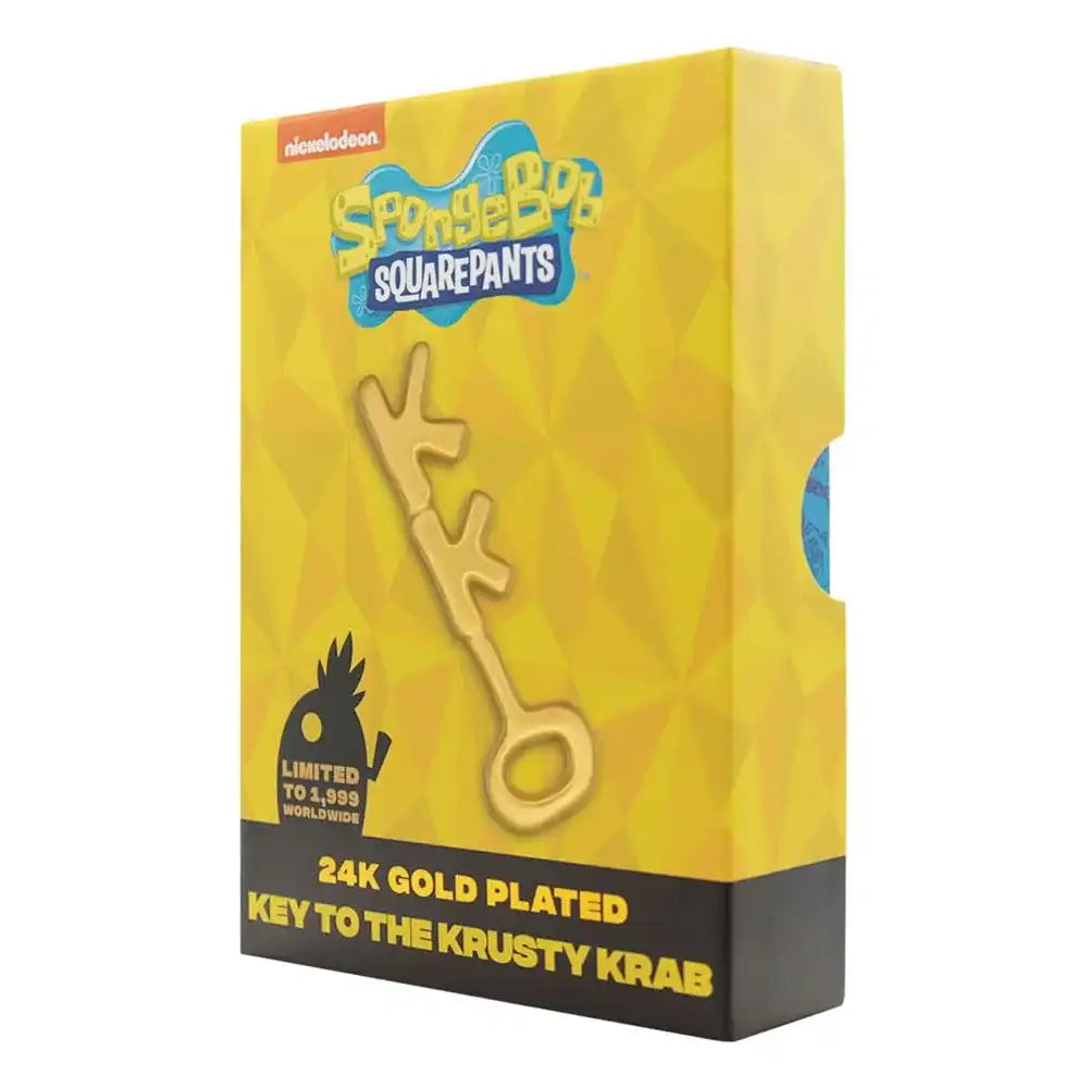 SpongeBob Schwammkopf Replik Krosse Krabbe Key 24k Gold Plated - Smalltinytoystore