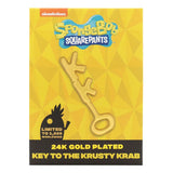 SpongeBob Schwammkopf Replik Krosse Krabbe Key 24k Gold Plated - Smalltinytoystore